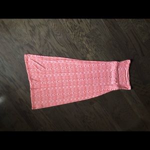 Orange & White Maxi Skirt. Old Navy. EUC. Sz M